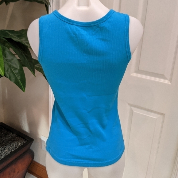 Surf Style Woman's Size XL Tank Top with Rhinestones - Picture 2 of 5